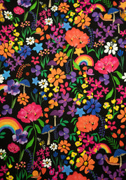 Janella Garden Rainbows Print Midaxi Dress