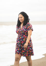 Jaya Garden Rainbow Print Cotton Playsuit