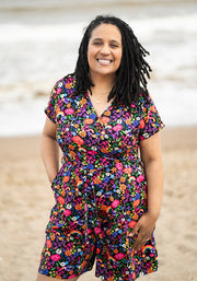 Jaya Garden Rainbow Print Cotton Playsuit
