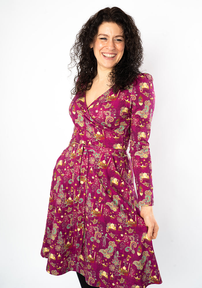 Sixth angle of Jazmeen Magical Adventure Print Cotton Dress