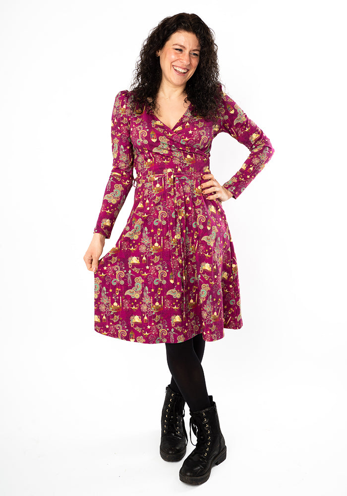 Fifth angle of Jazmeen Magical Adventure Print Cotton Dress