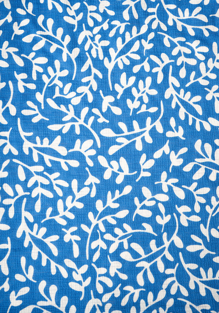 Second angle of Jessamine Blue Sprig Print Tiered Hem Midaxi Dress