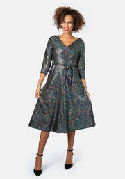 Jewel Rainbow Sparkle Midi Dress