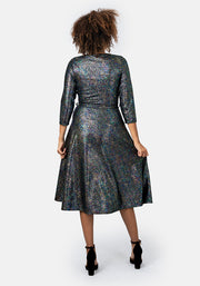Jewel Rainbow Sparkle Midi Dress