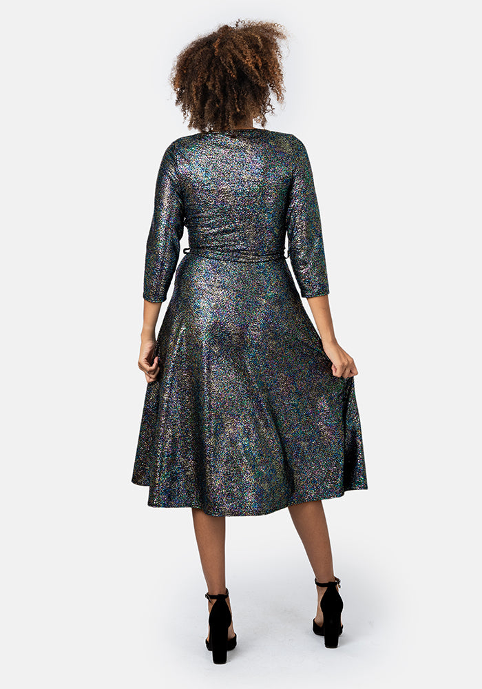 Jewel Rainbow Sparkle Midi Dress