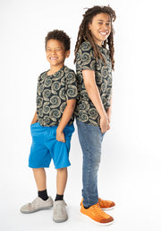 Children's Fossil Print Cotton T-Shirt (Jones)