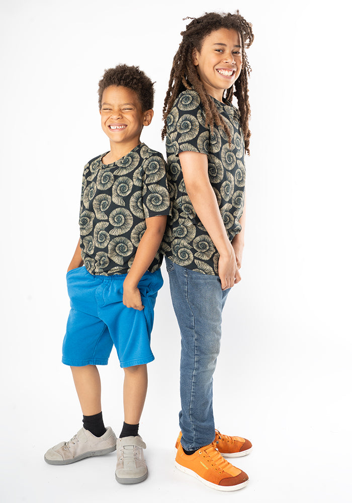 Children's Fossil Print Cotton T-Shirt (Jones)