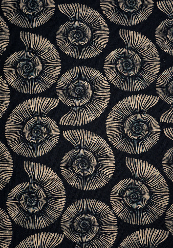 Second angle of Jones Fossil Print Cotton Trapeze Dress