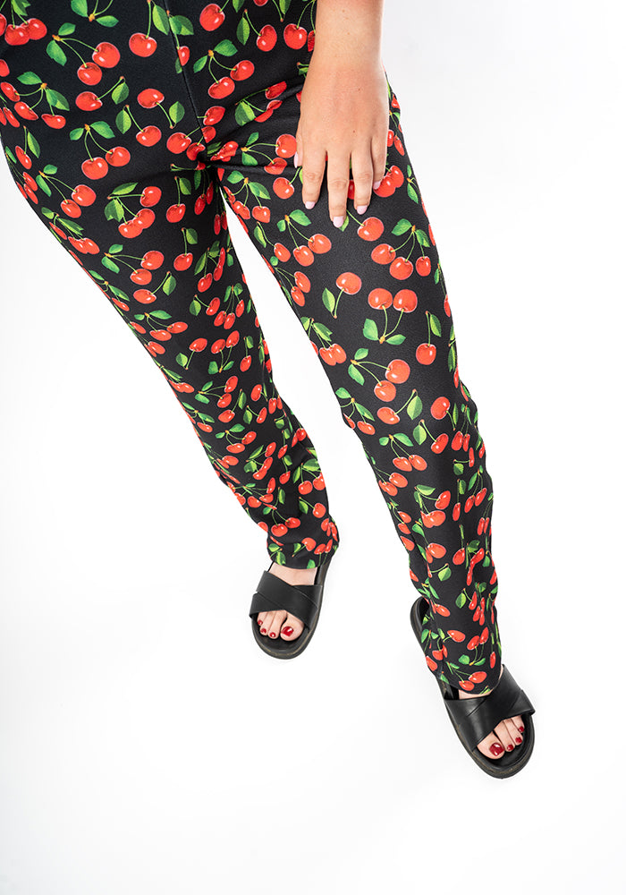 Seventh angle of Jordan Cherry Print Dungaree