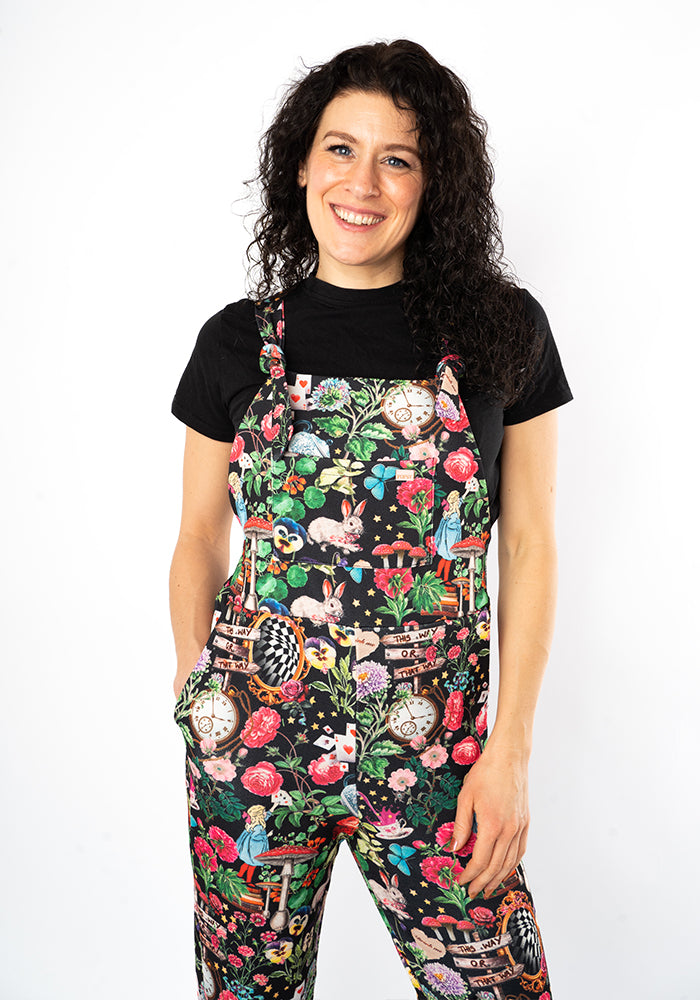 Eighth angle of Jordan Wonderland Print Dungaree