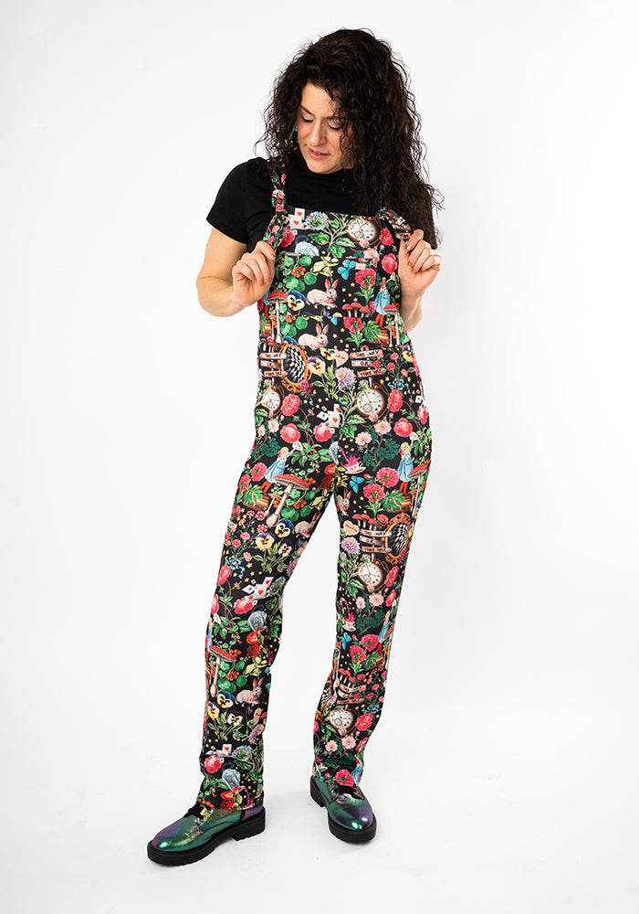 Third angle of Jordan Wonderland Print Dungaree