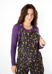 Jordan Botanical Mushroom Print Dungaree