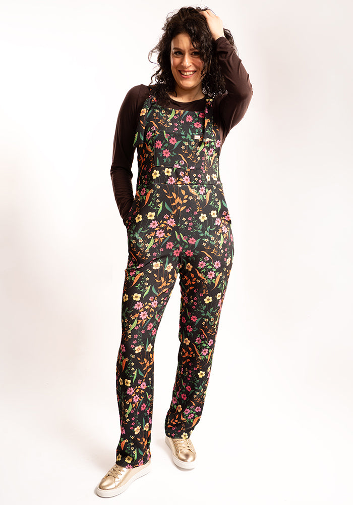 Ninth angle of Jordan Floral Print Dungaree