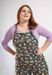 Jordan Highland Cow Print Dungaree