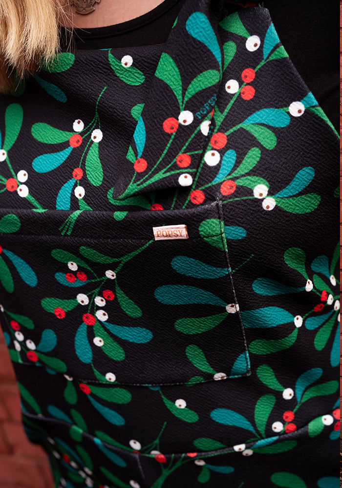 Jordan Mistletoe Print Dungaree