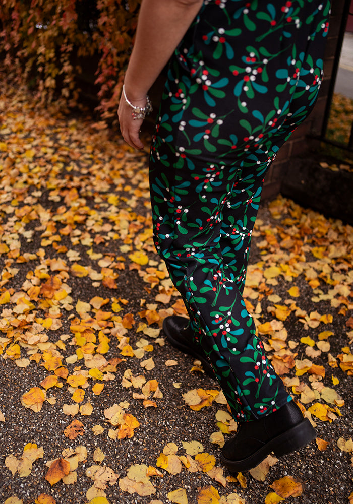 Jordan Mistletoe Print Dungaree