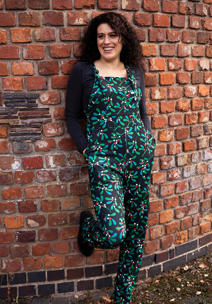 Jordan Mistletoe Print Dungaree