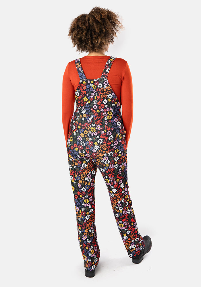Jordan Multicoloured Ditsy Floral Print Dungaree