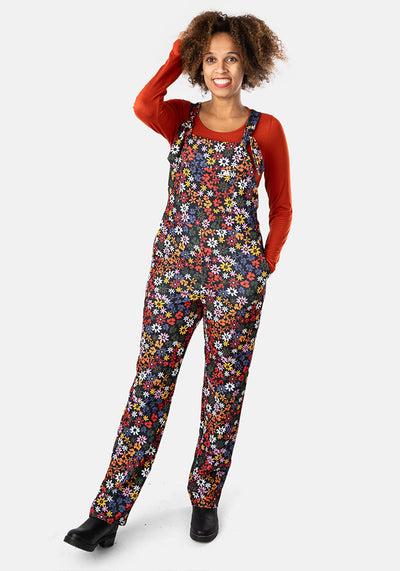 Jordan Multicoloured Ditsy Floral Print Dungaree