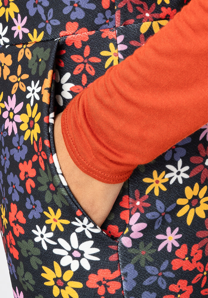 Jordan Multicoloured Ditsy Floral Print Dungaree