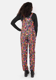 Jordan Rainbow Floral Print Dungaree