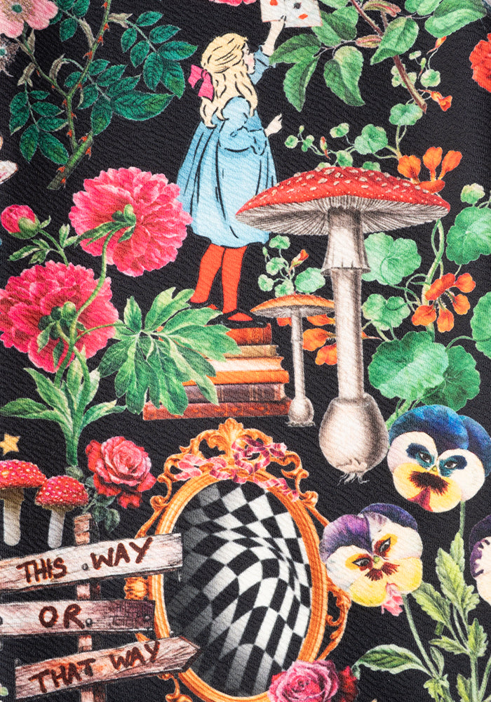 Second angle of Jordan Wonderland Print Dungaree