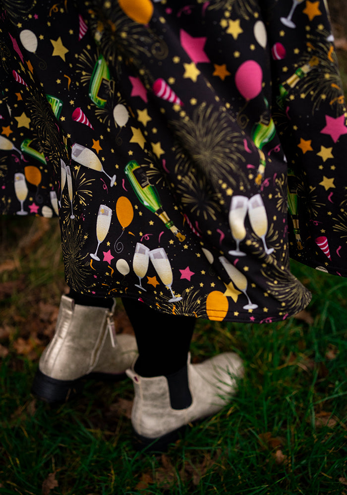 Jubel Celebration Print Midi Dress