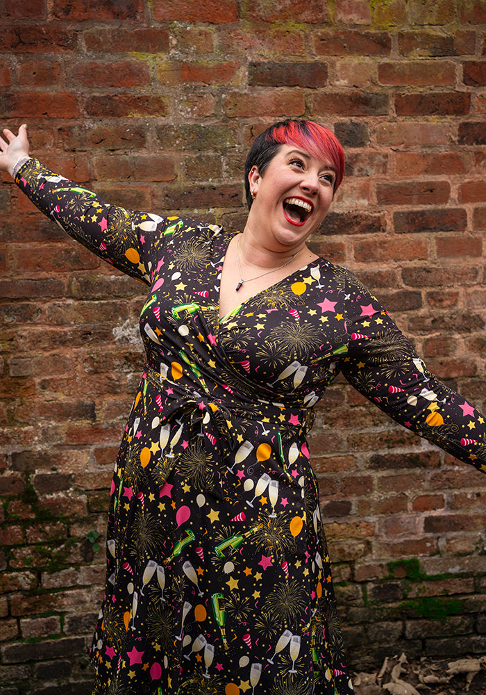 Fifth angle of Jubel Celebration Print Midi Dress