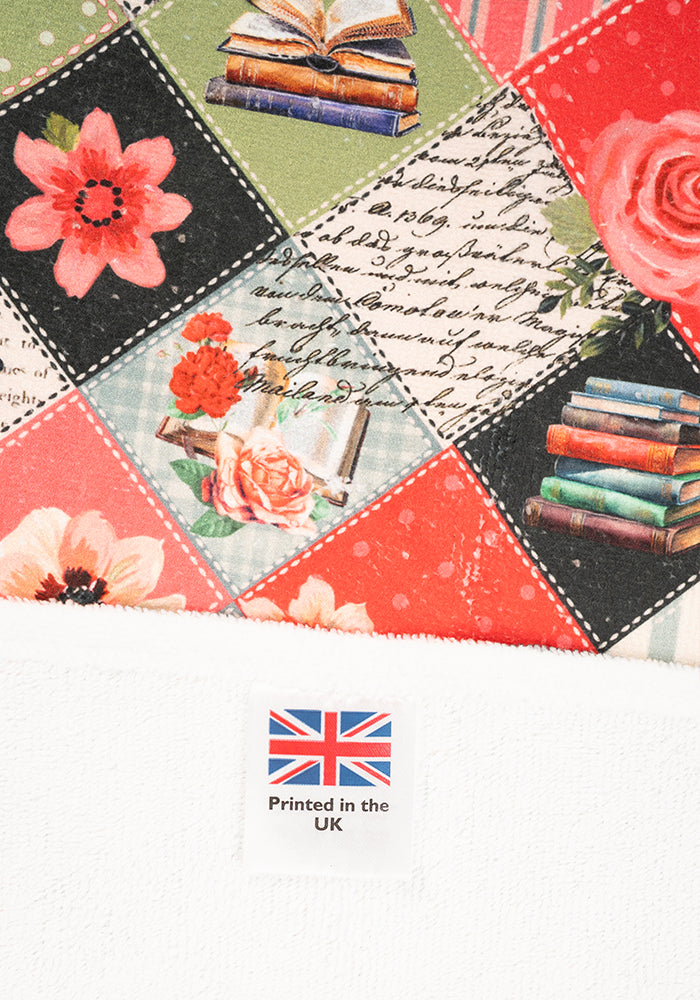Fourth angle of Journals Print Large Towel