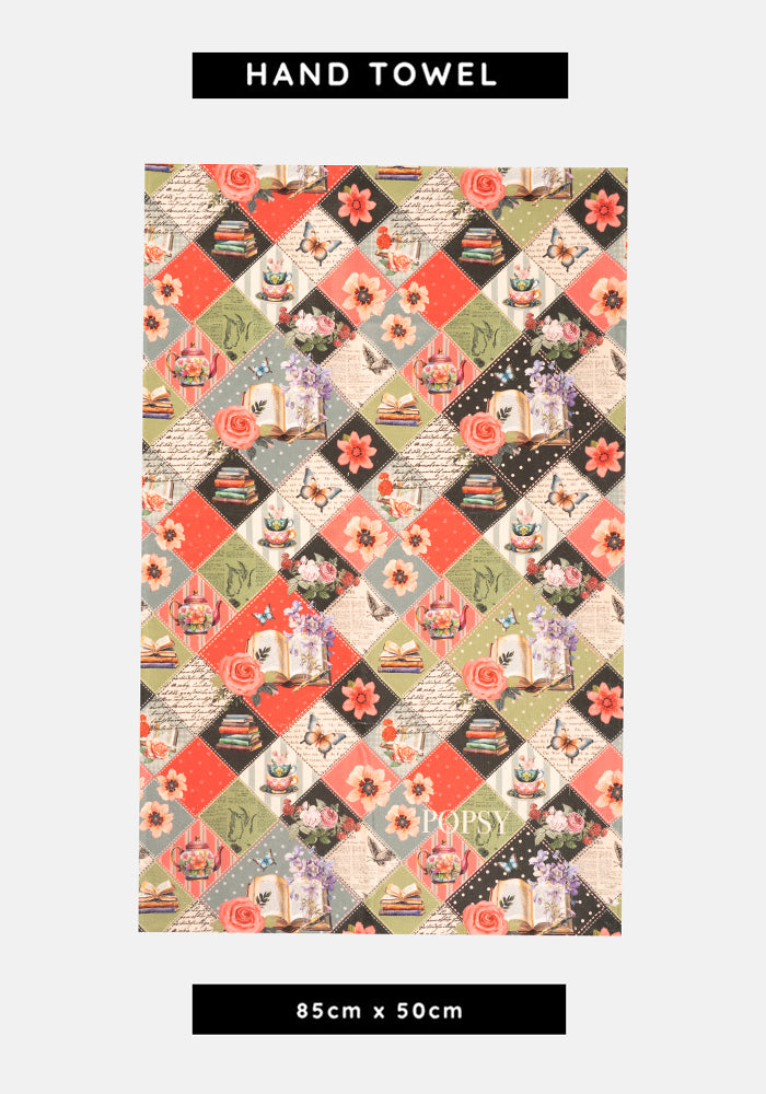Front view of Journals Print Hand Towel