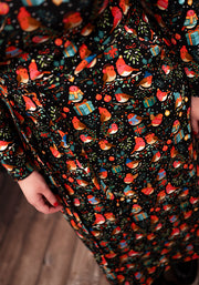 Jove Robins Print Cotton Midi Dress