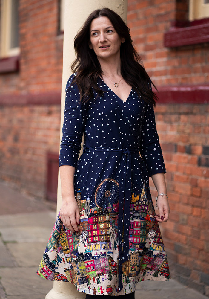 Grace London Border Print Dress