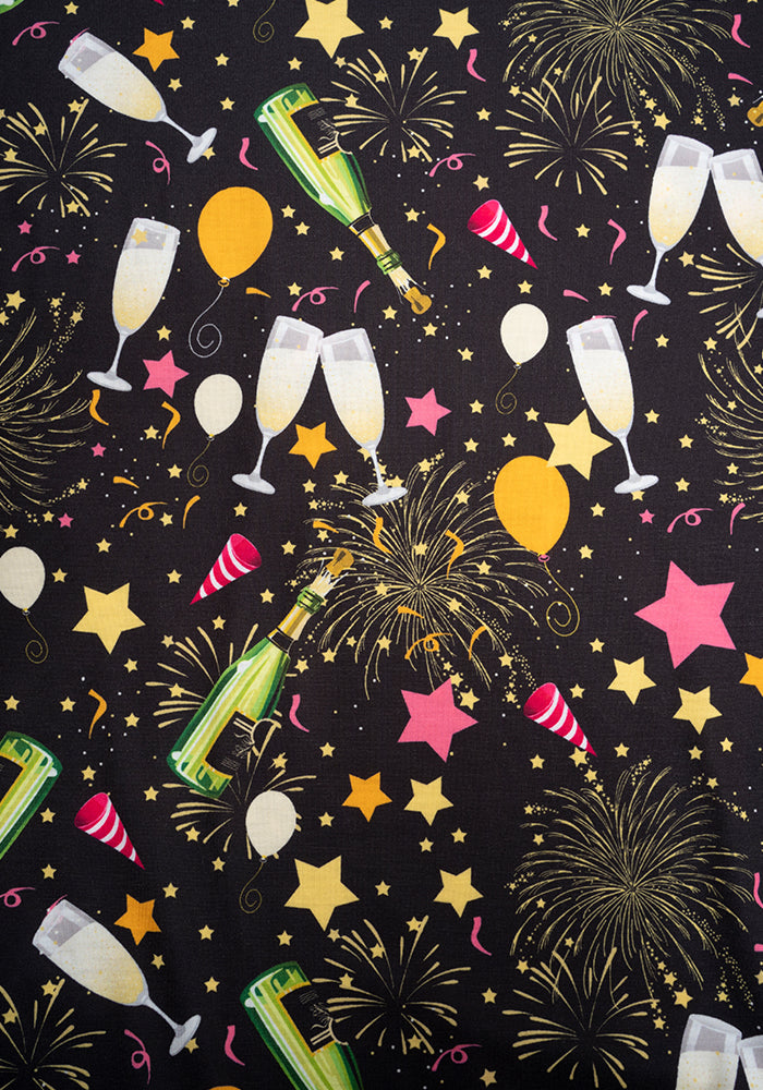 Jubel Celebration Print Midi Dress