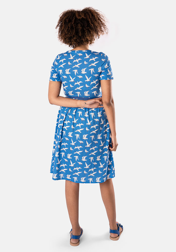Julissa Seagulls Print Dress