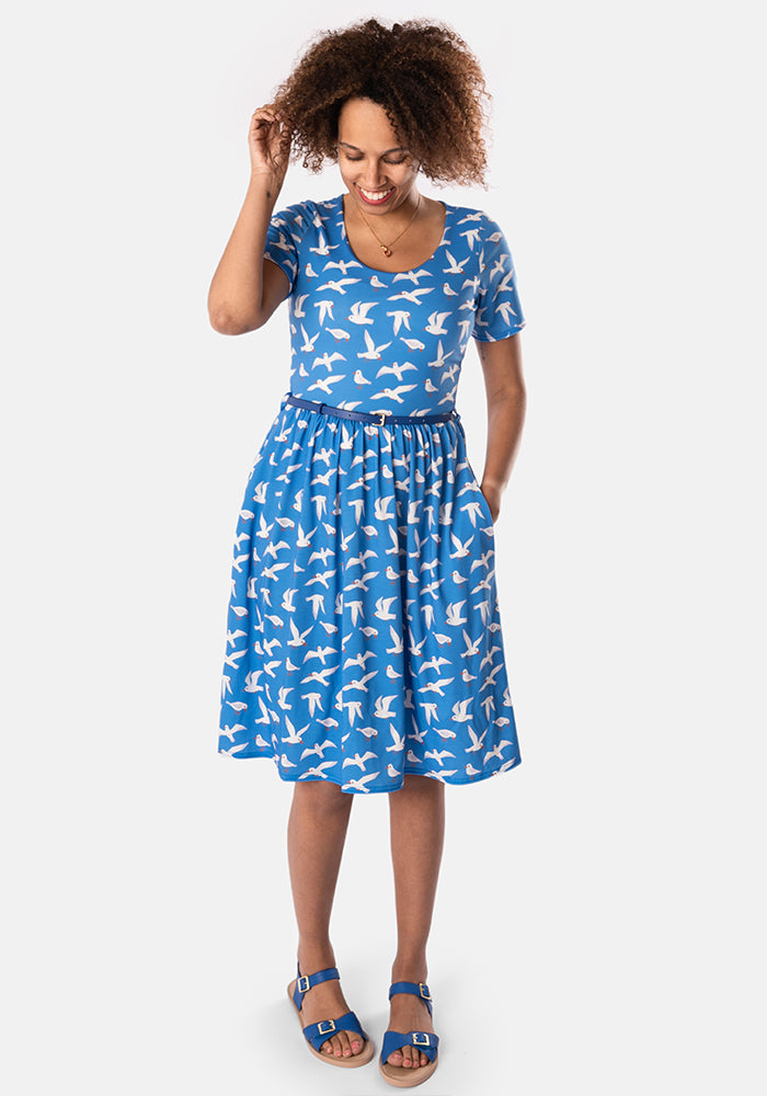 Julissa Seagulls Print Dress