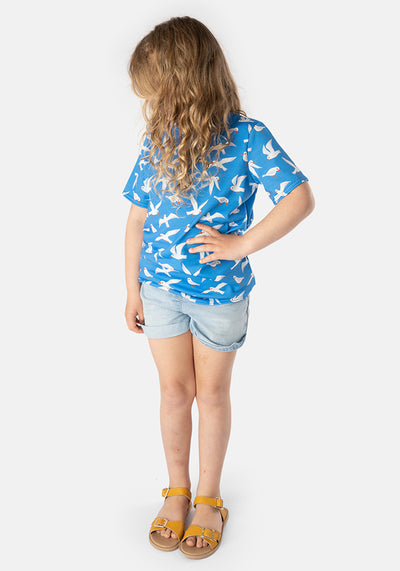 Seagulls Print Children's T-Shirt (Julissa)