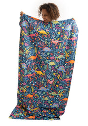 Dinosaur Blue Print Jumbo Bath Sheet