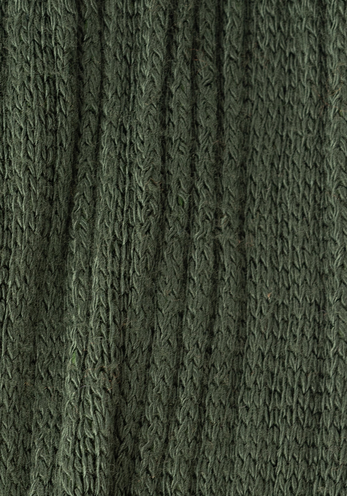 Second angle of Juniper Green Bamboo Socks