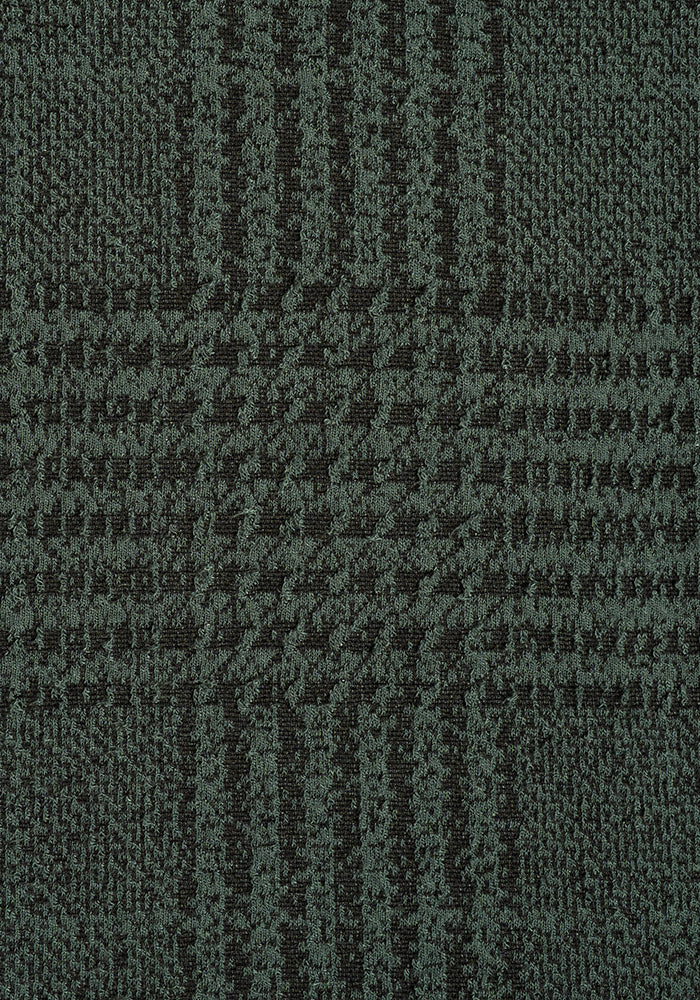 Kaeli Teal &amp; Black Jacquard Midi Skirt