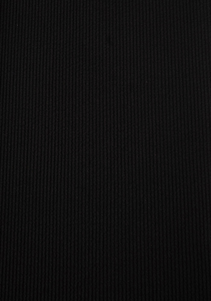 Second angle of Kamila Black Crinkle Rib Trousers