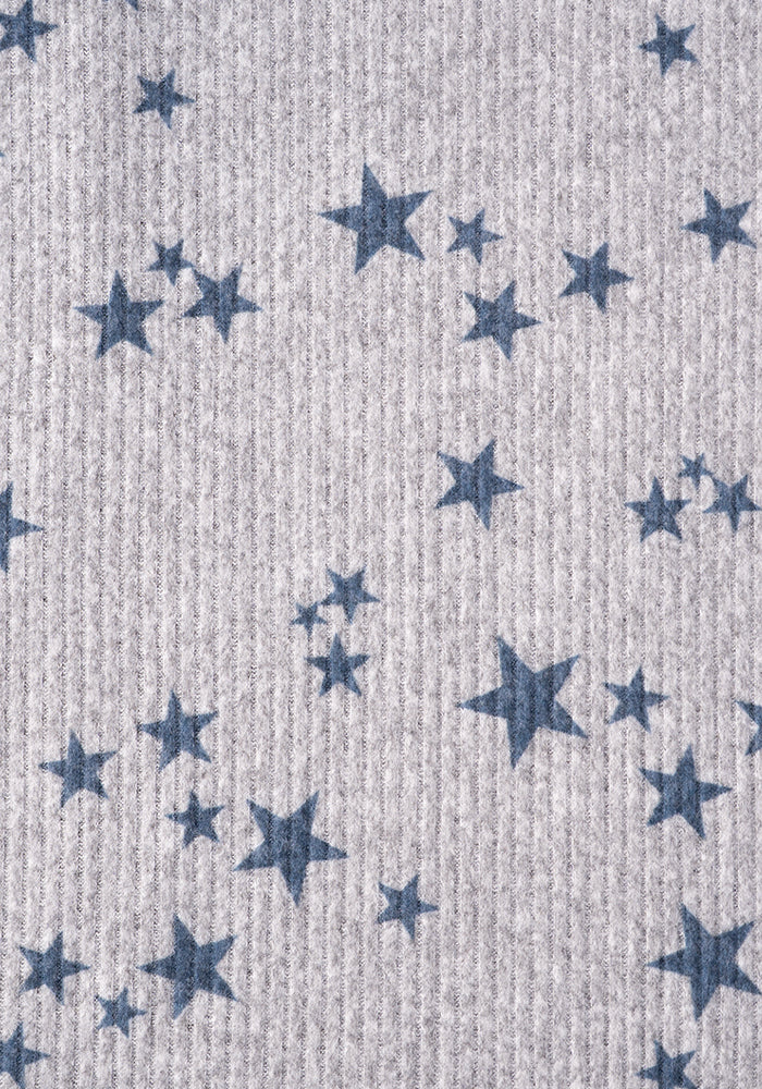 Second angle of Kea Star Print Hooded Lounge Wear Dress