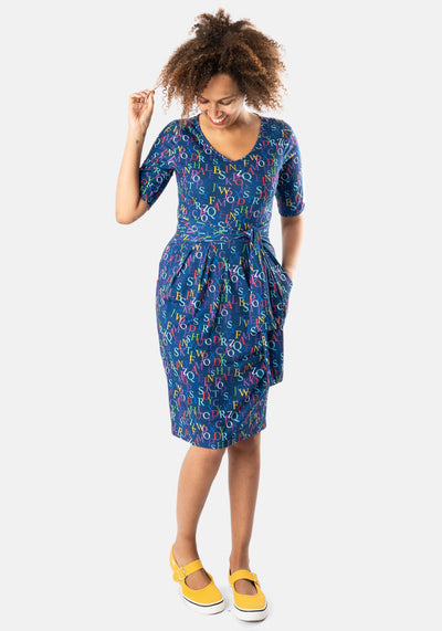 Keating Letters Print Dress