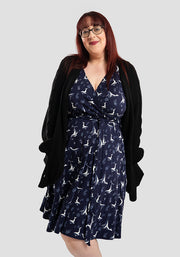 Keiko Whales Print Cotton Dress