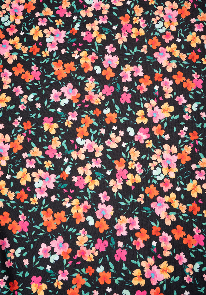 Second angle of Kellyanne Ditsy Flower Print Culotte Jumpsuit