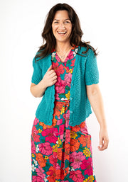 Kendall Bold Floral Print Cotton Maxi Dress