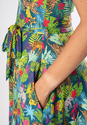 Kenna Wild Animals Print Dress