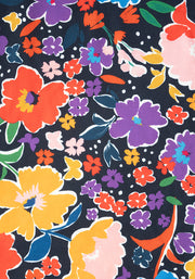 Kesia Stencil Floral Print Culotte Jumpsuit