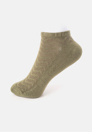 Khaki Bamboo Trainer Socks
