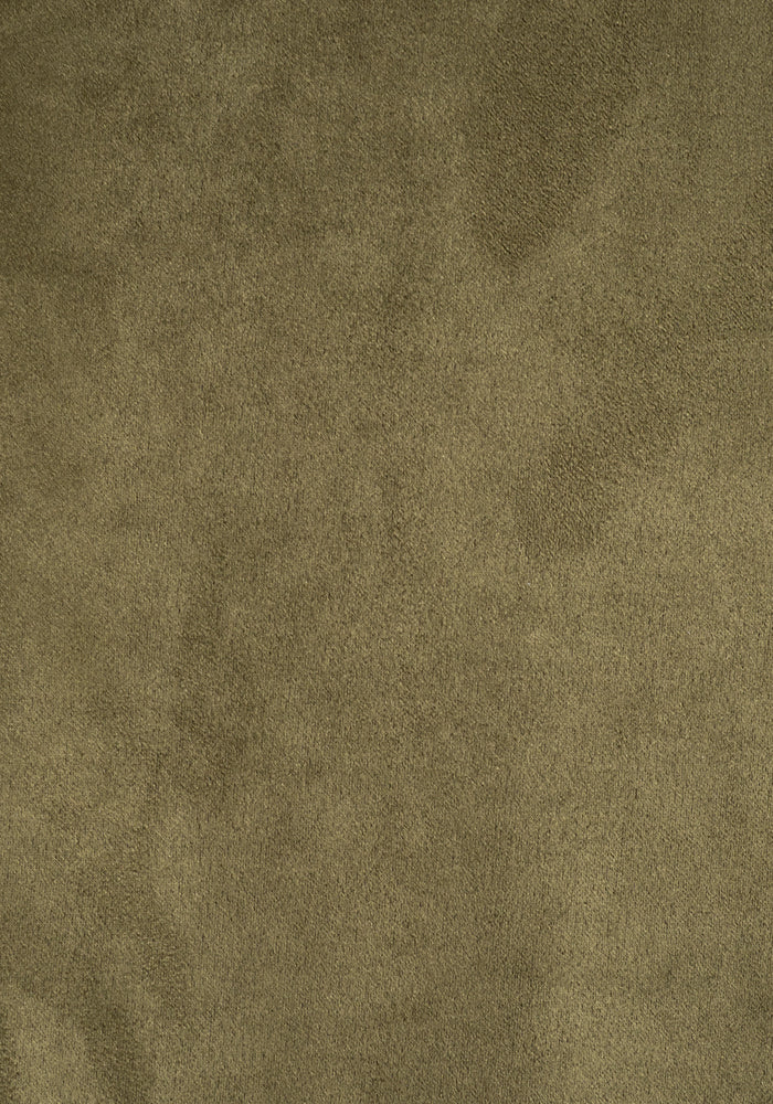 Second angle of Carly Suede Effect Khaki Full Length Pull On Trousers