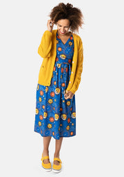 Khaleesi Sun & Moon Print Midi Dress